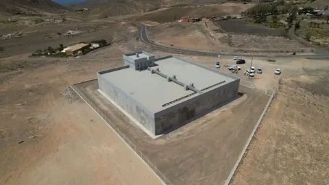 El depósito de Guerime, en un estado avanzado de las obras del Caaf y el Cabildo.