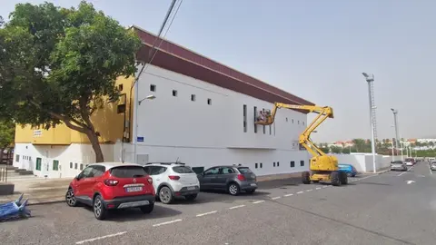 Mejoras en el Campo de Lucha de Tarajalejo.