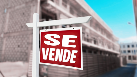 Edificio en construcción en Fuerteventura.