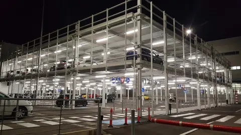Parking modular, sin relación con esa noticia.