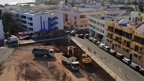 Inicio de las obras de 77 viviendas en Corralejo.
