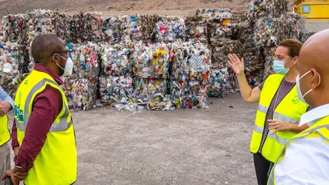 Zona de reciclaje en el Complejo Ambiental de Zurita, en una imagen de archivo.