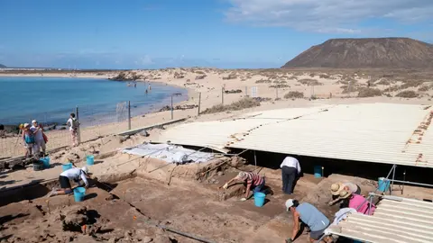 Yacimiento romano en Isla de Lobos.
