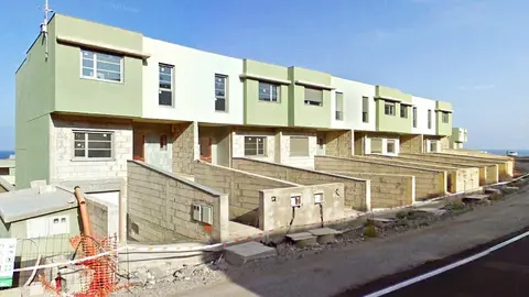 Viviendas sin terminar en la Urbanización Marlape.