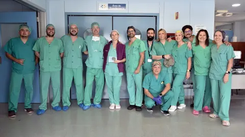Profesionales de la Unidad de Dolor Crónico del Hospital de Fuerteventura, que encabezan Katarzyna Szymczak y Rafael Guerra. 