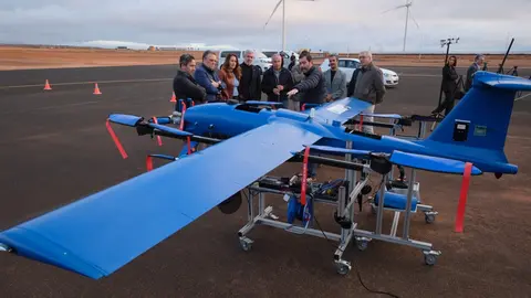 Visita de Clavijo al Stratoport de&nbsp;Fuerteventura.