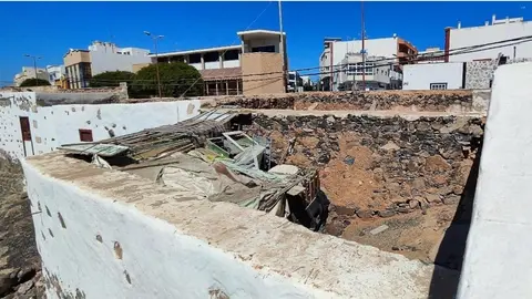 Inmuebles de La Cornisa en mal estado, en una imagen de la MMPGOU.