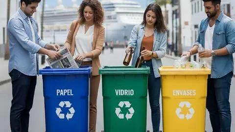 Cartel de los cursos para acceder a las bonificaciones de la tasa de recogida de residuos.