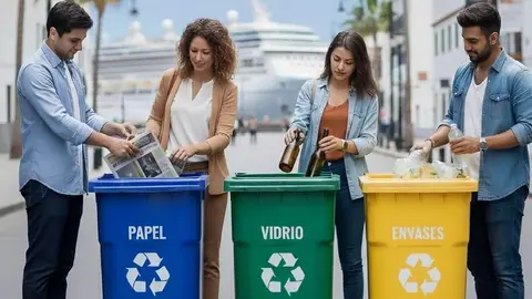 Cartel de los cursos para acceder a las bonificaciones de la tasa de recogida de residuos.