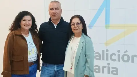 Los tres concejales de CC en Antigua.