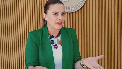 Nuria Cabrera, en el hall del Cabildo.