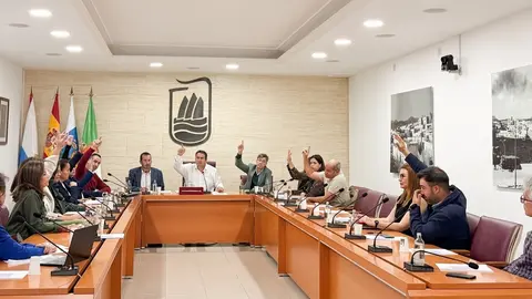 Momento de la votaci&oacute;n para incluir los 16 inmuebles de La Cornisa en el Cat&aacute;logo de Patrimonio de la capital.