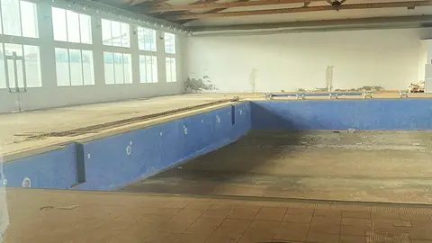 Estado de la Piscina Municipal de Antigua.