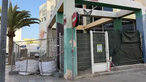 Obras en la Biblioteca Municipal de Puerto del Rosario.