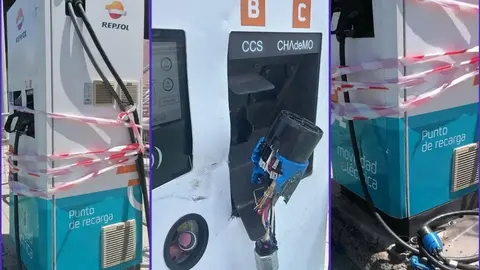 Da&ntilde;os por vandalismo en los puntos de recarga para veh&iacute;culos el&eacute;ctricos.