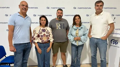 Concejales del grupo municipal del Partido Popular en el Ayuntamiento de Puerto del Rosario.