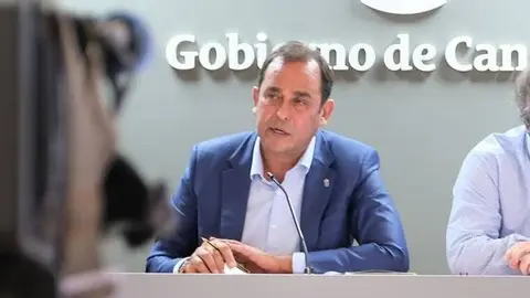 Blas Acosta, durante su etapa de viceconsejero de Econom&iacute;a del Gobierno de Canarias.