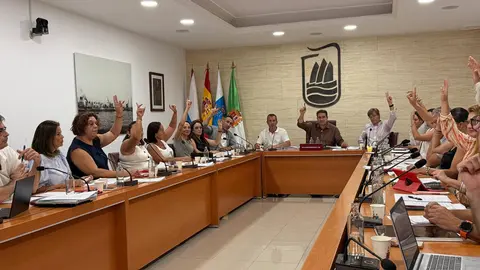 Votaci&oacute;n en el pleno ordinario de julio en la capital majorera.