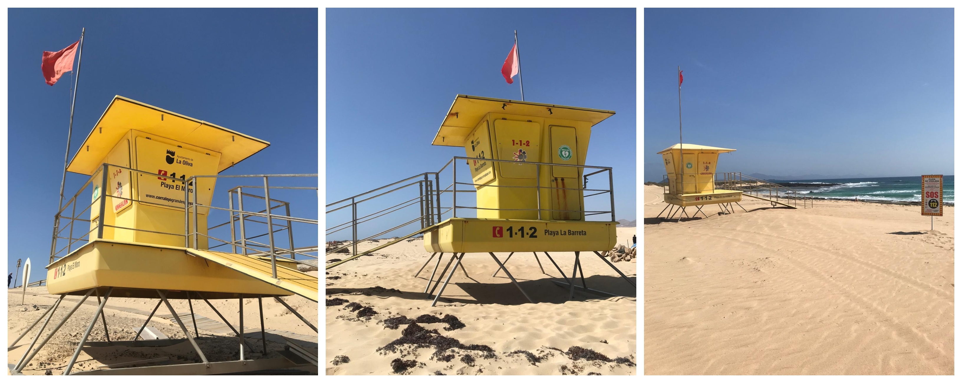Torretas sin vigilancia tres playas