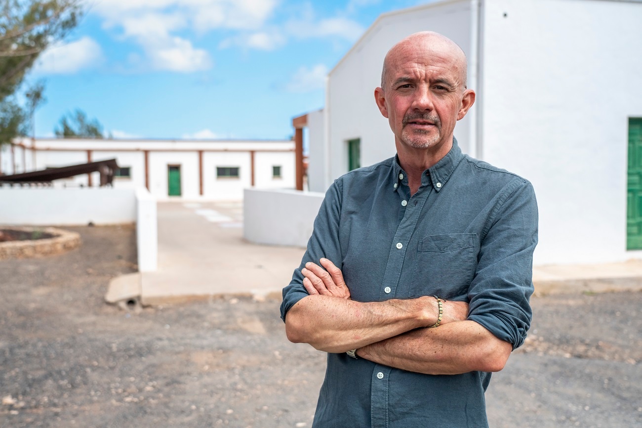 Carlos Hernández, en Tefía (IMAGEN: Arnán Martel).