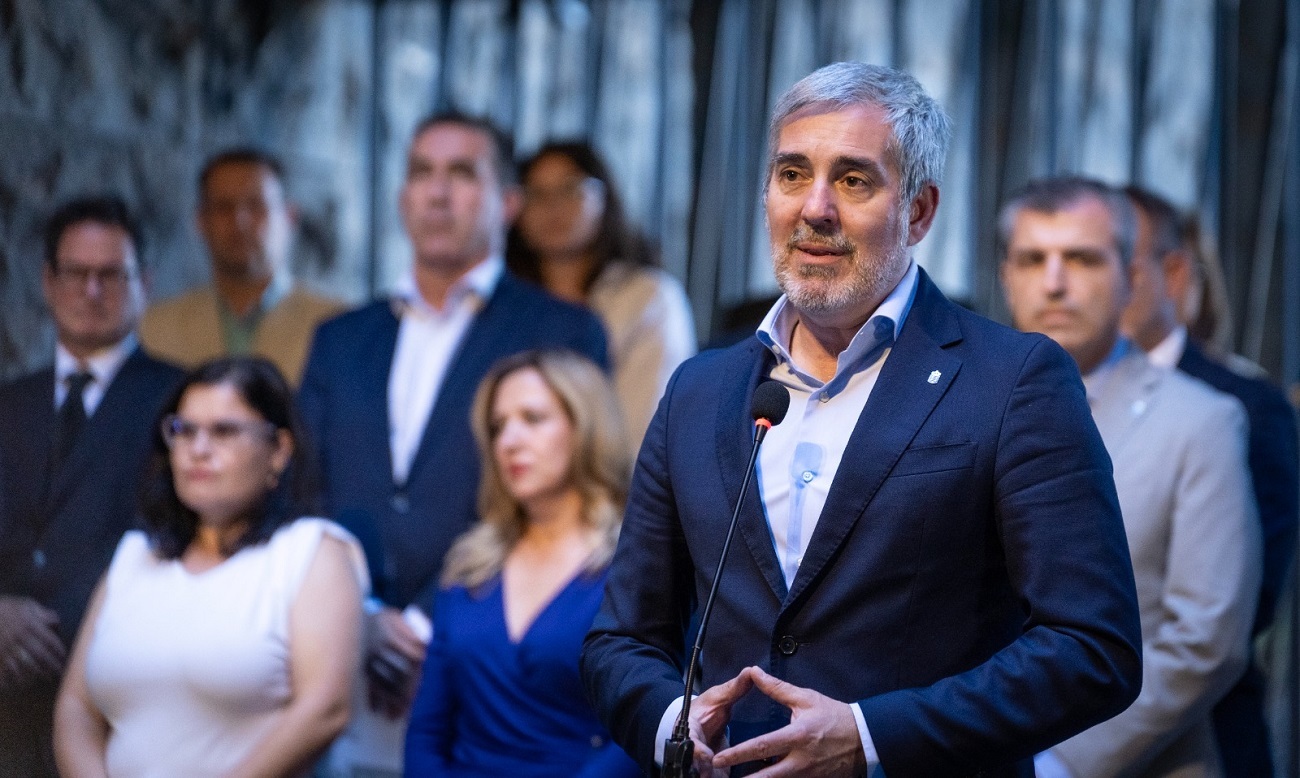 Fernando Clavijo, en el acto.