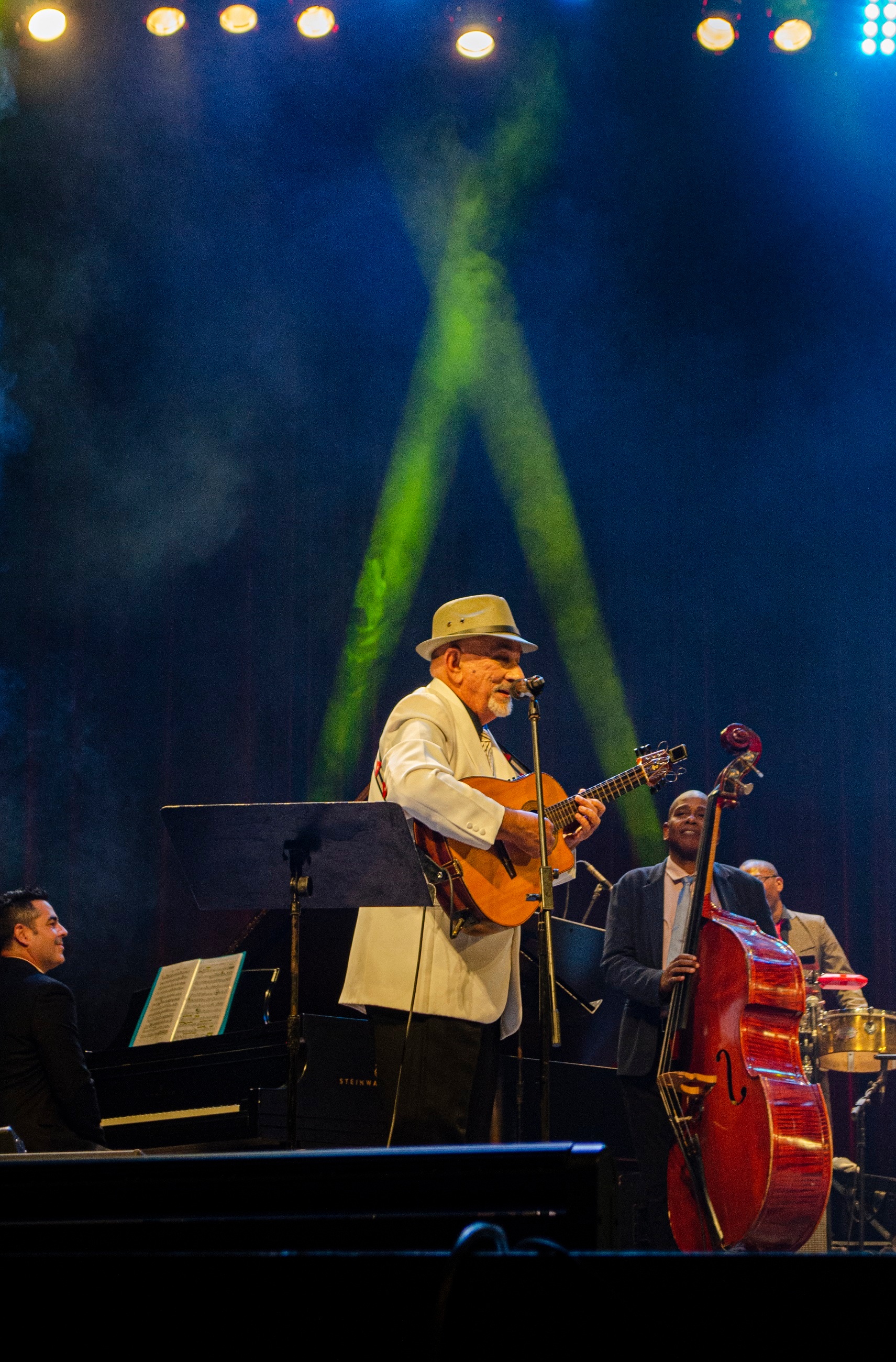 Pancho Amat, en uno de los show del fesival Canarias Jazz & Más.