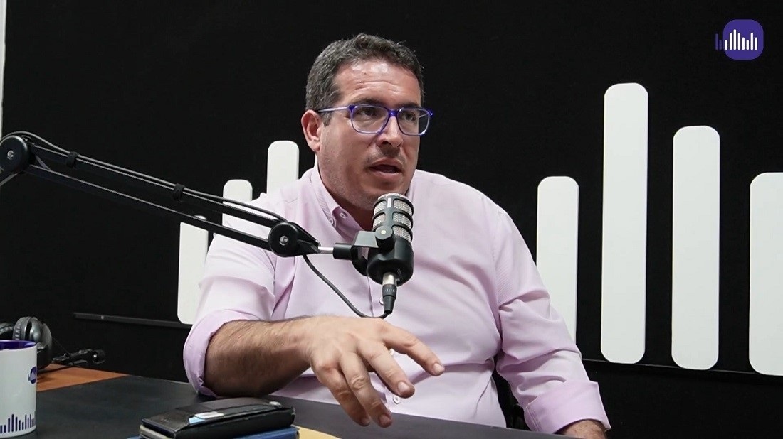 David de Vera, en el estudio de Fuerteventura Digital.