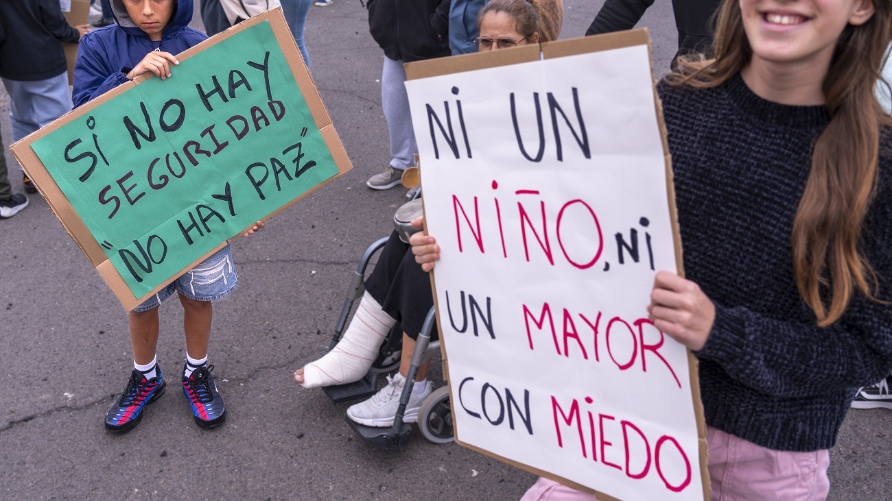 Concentración por la inseguridad en El Matorral.  (3)