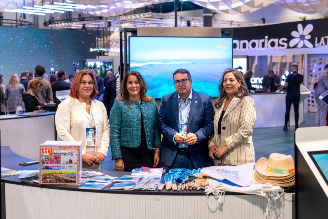 Cabildo y Puerto del Rosario en la apertura de Fitur 2025.