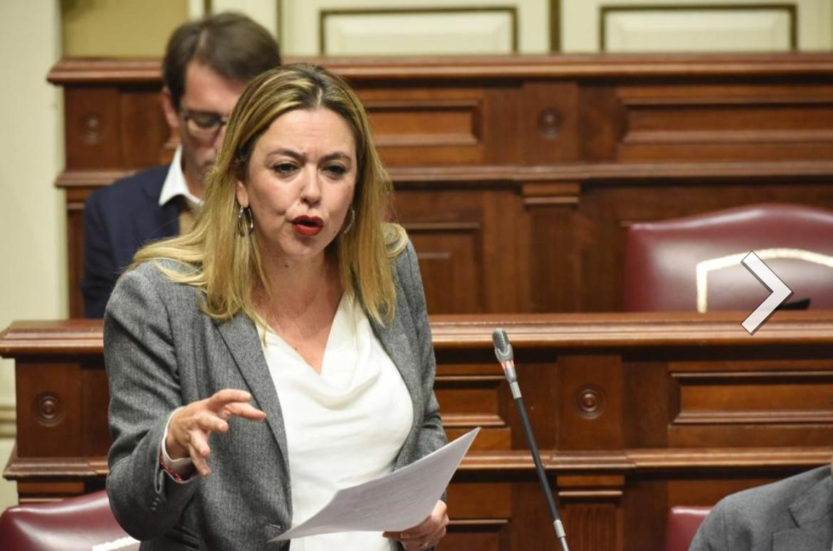 Dolores Corujo, portavoz canaria socialista en el Congreso.
