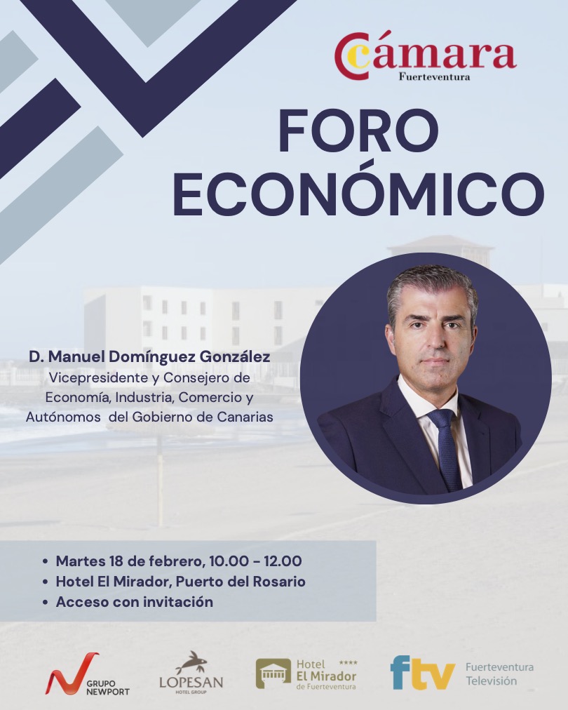 Cartel Foro Cámara Comercio.