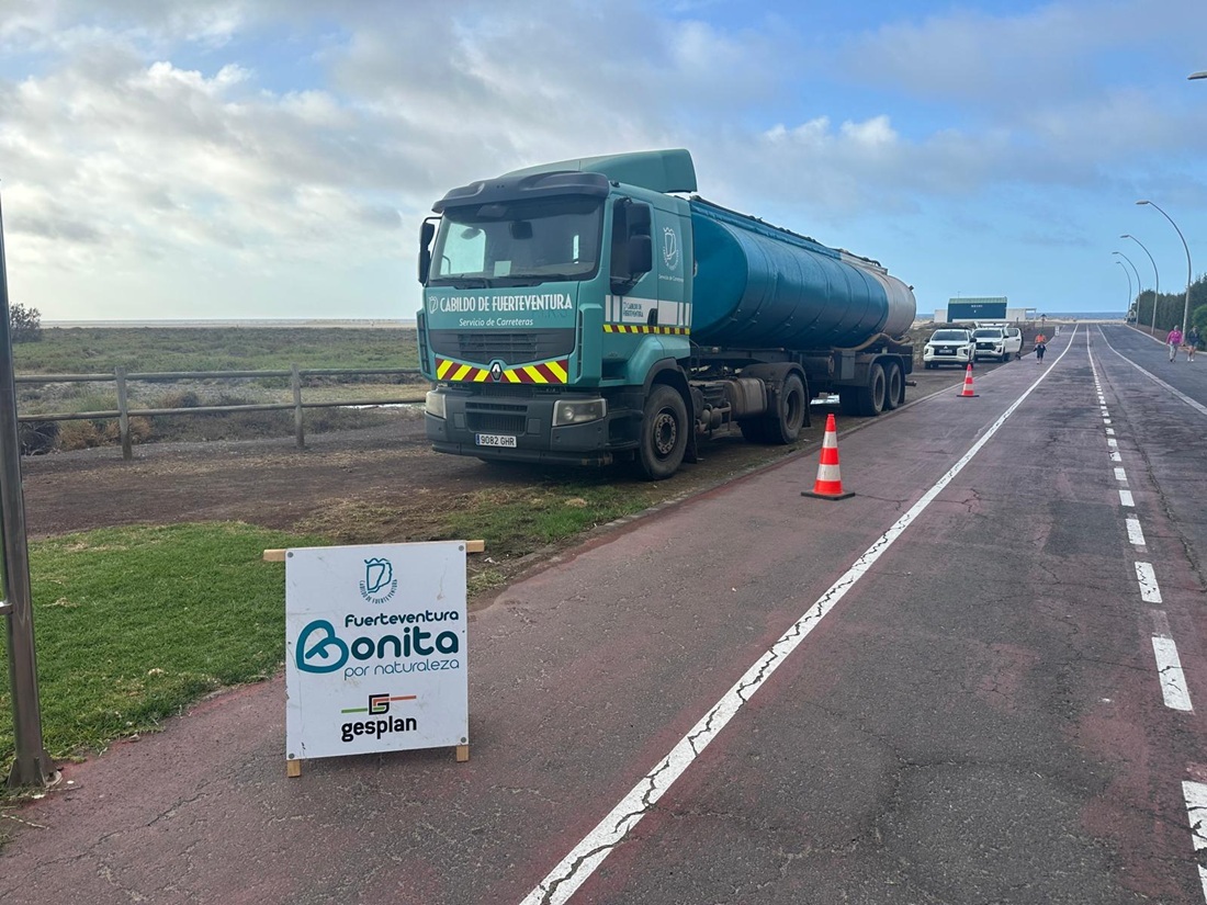 Prueba piloto para controlar por inundación el carrizo del Saladar de Jandía (1)