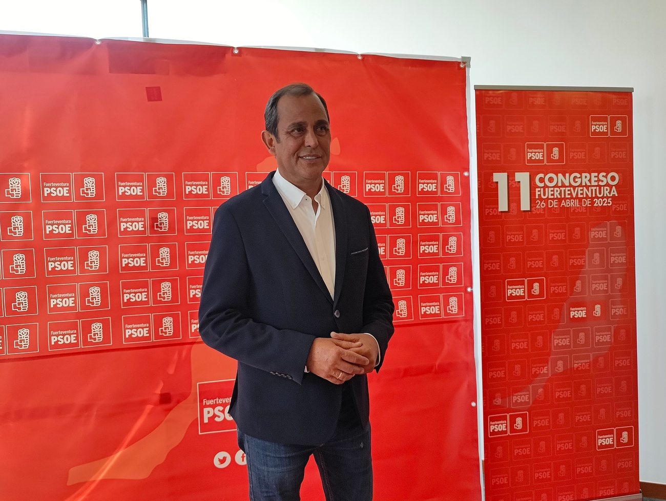 Blas Acosta, reelegido secretario general del Partido Socialista de Fuerteventura.