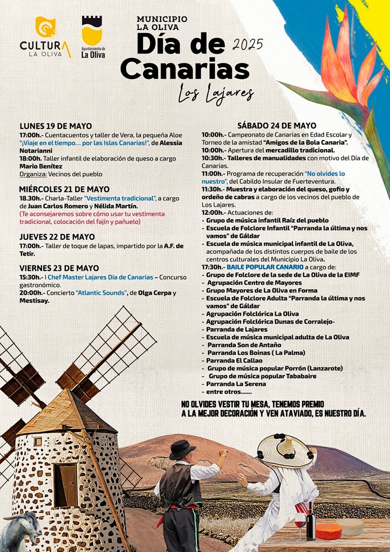 Programa del Día de Canarias en La Oliva