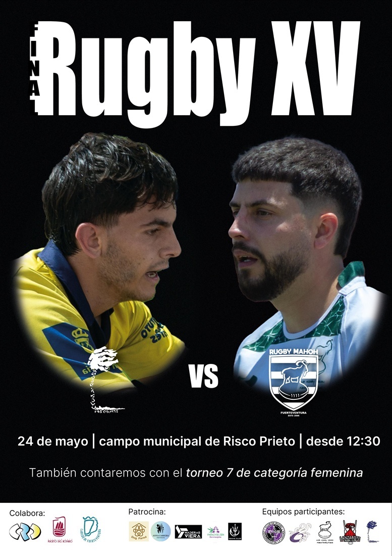 Cartel de la Final de Liga Canaria de Rugby.