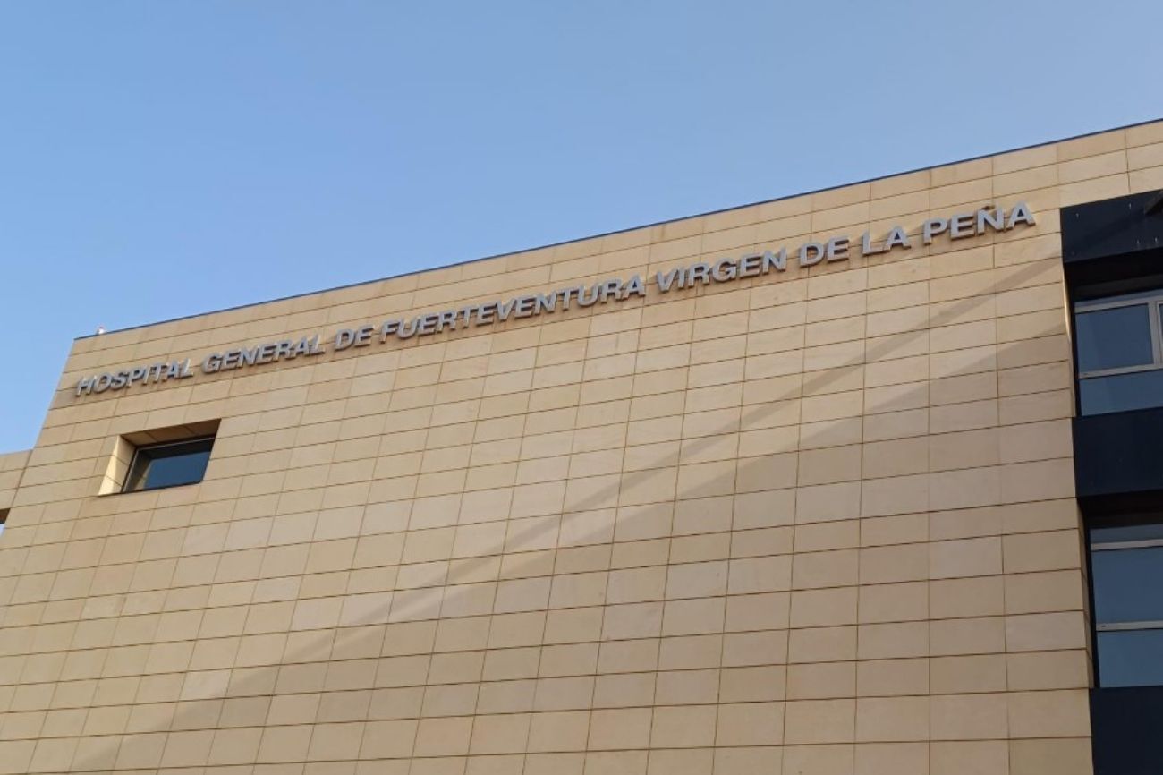 Fachada del Hospital de Fuerteventura.
