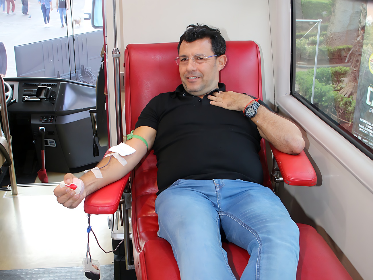 Donante de sangre, en una imagen de Sanidad.