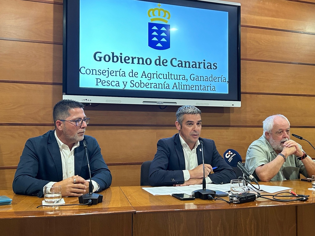 Andrés Díaz Matoso, Narvay Quintero y Juan Capote.
