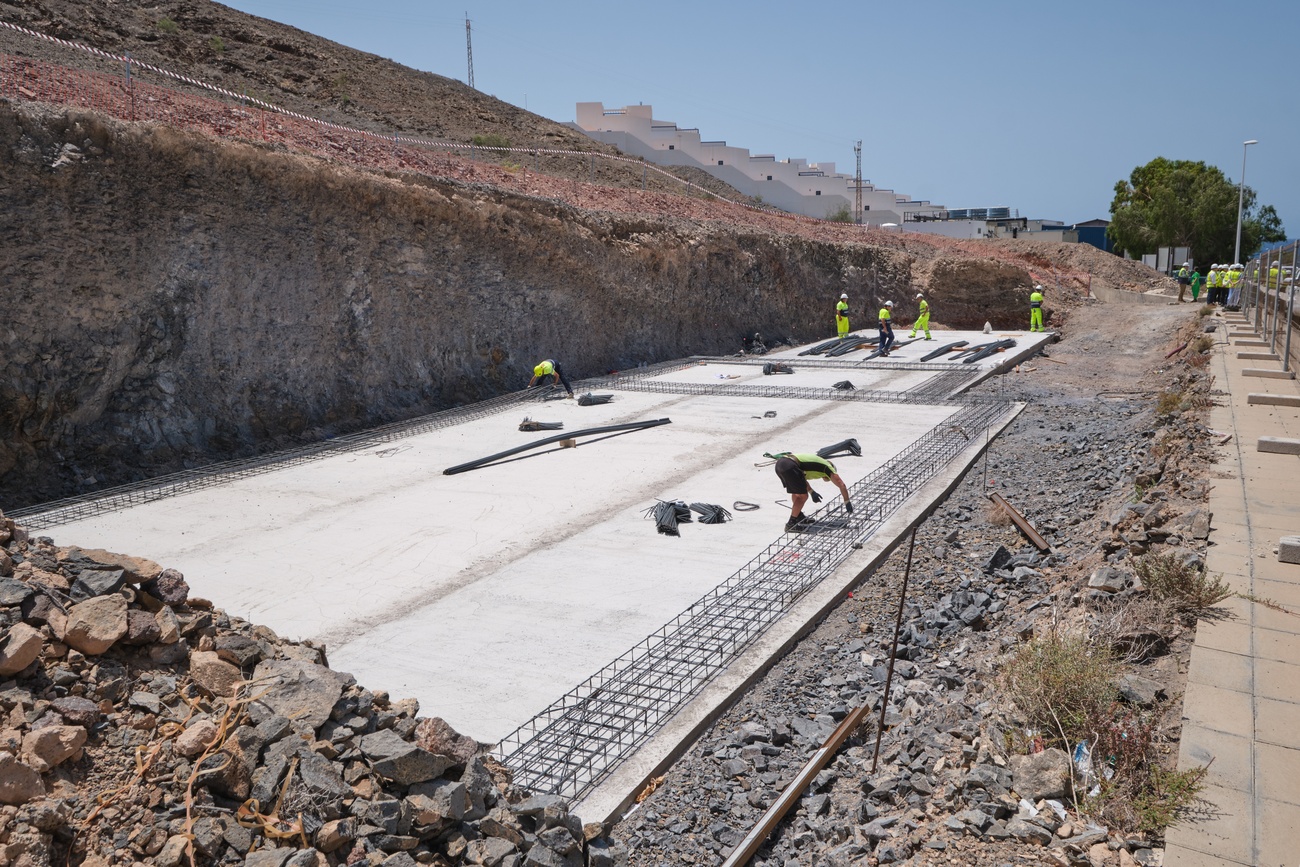 Obras del rplan de egadío en la zona centro-sur de Fuerteventura.