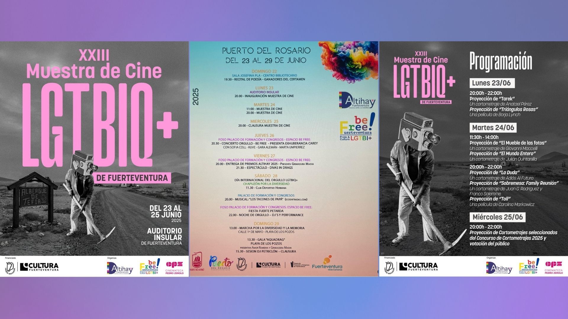 Cartelería del Festival Be Free Fuerteventura 2025.