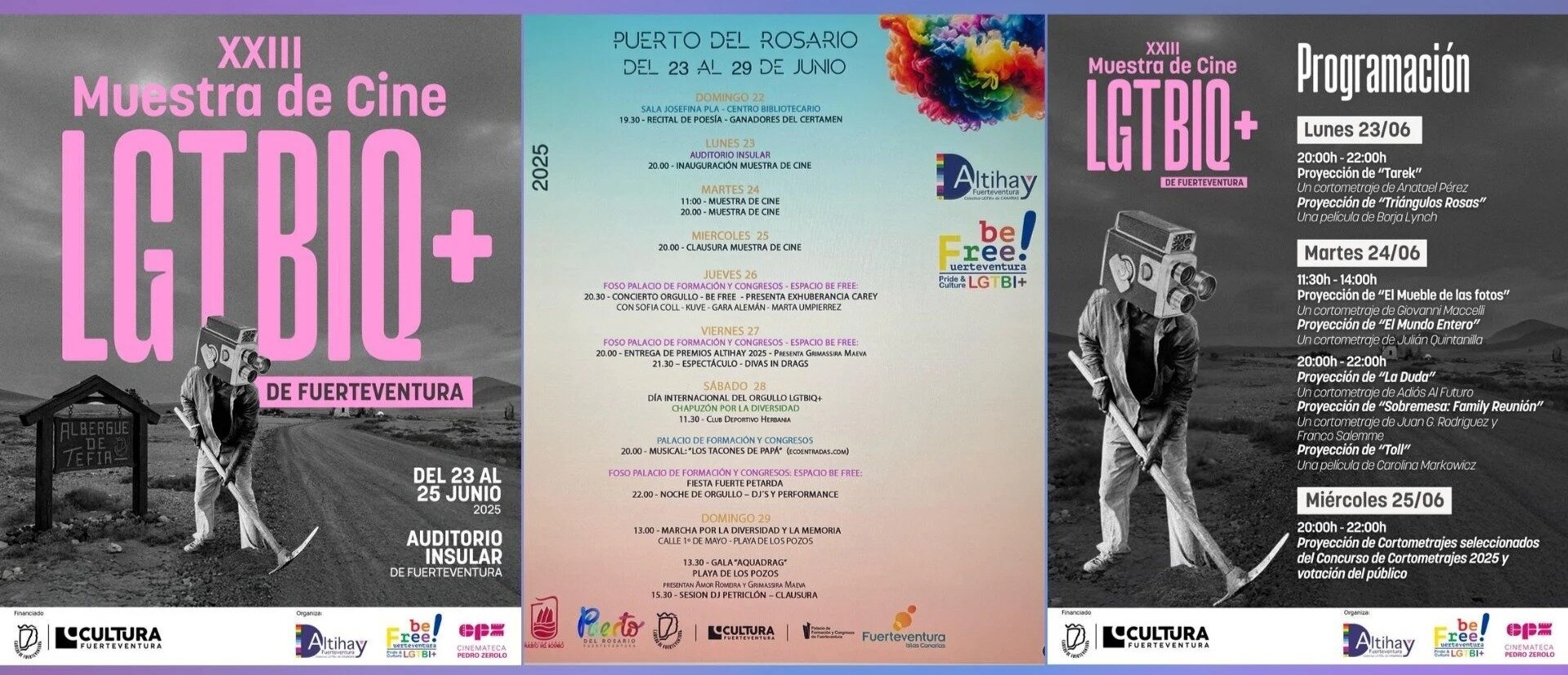 Cartelería del Festival Be Free Fuerteventura 2025.