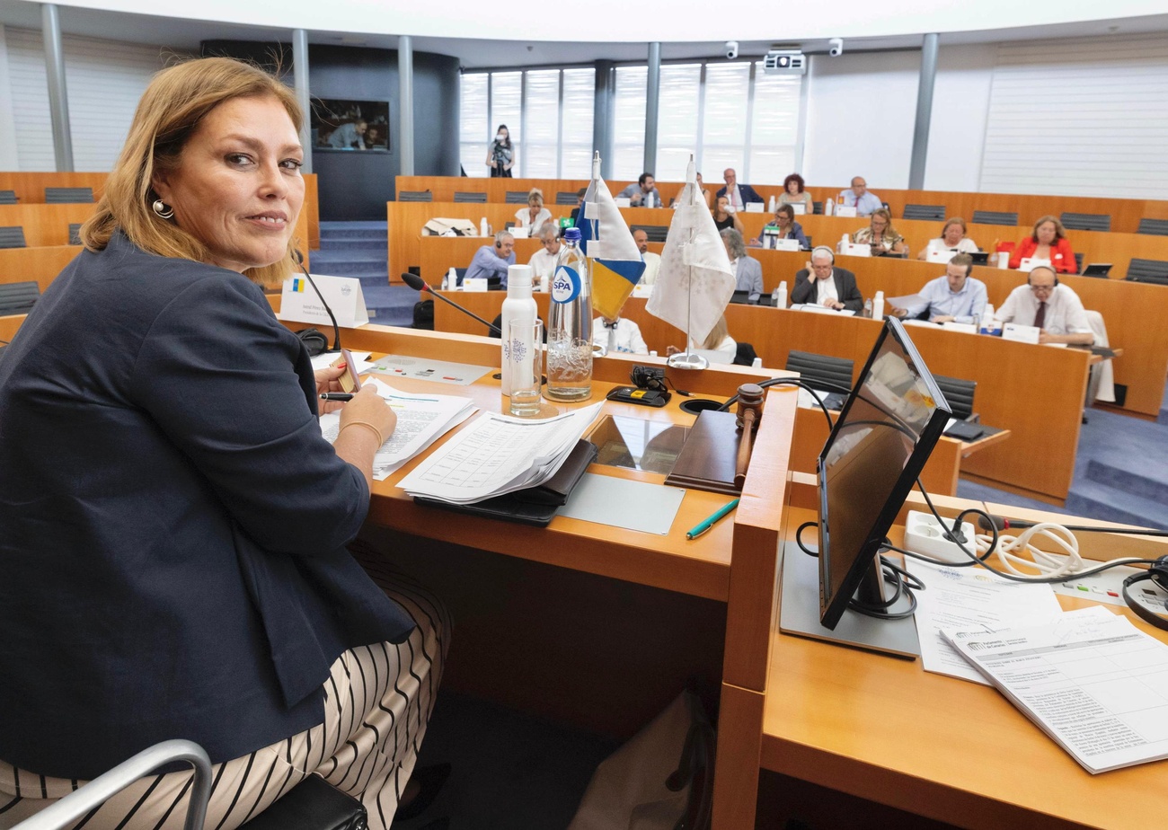 Astrid Pérez, en Bruselas para la celebración de la CALRE.