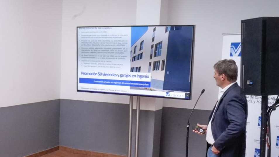 Presentación de las 50 viviendas de alquiler asequible en Ingenio.