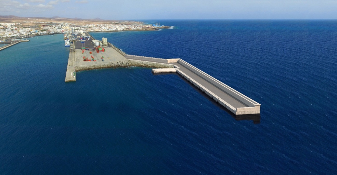 Infografía de la ampliación del Muelle de Puerto del Rosario | Imagen de la Autoridad Portuaria