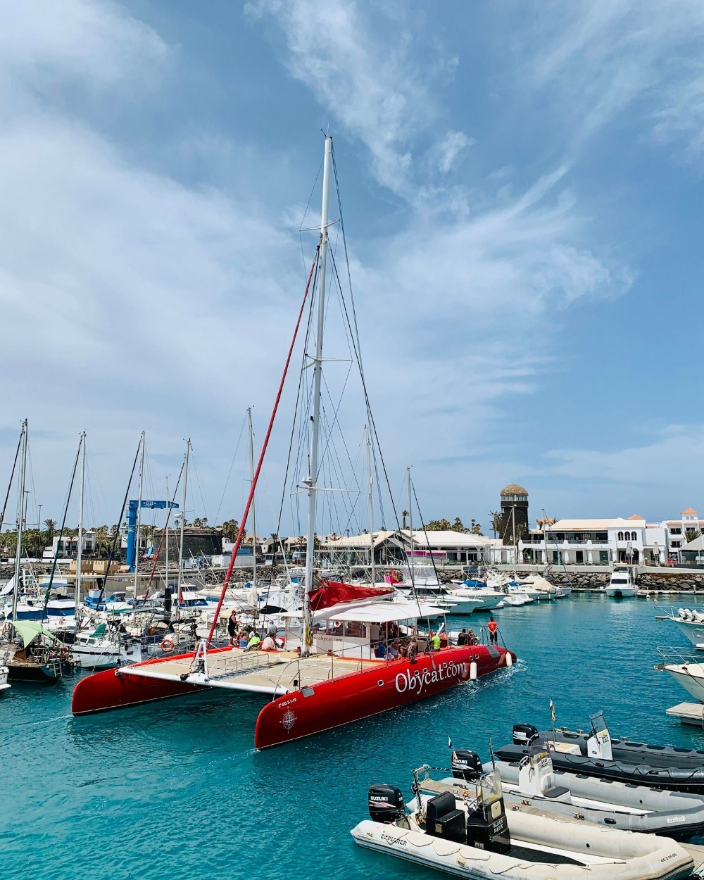 grupo catamarán excursion