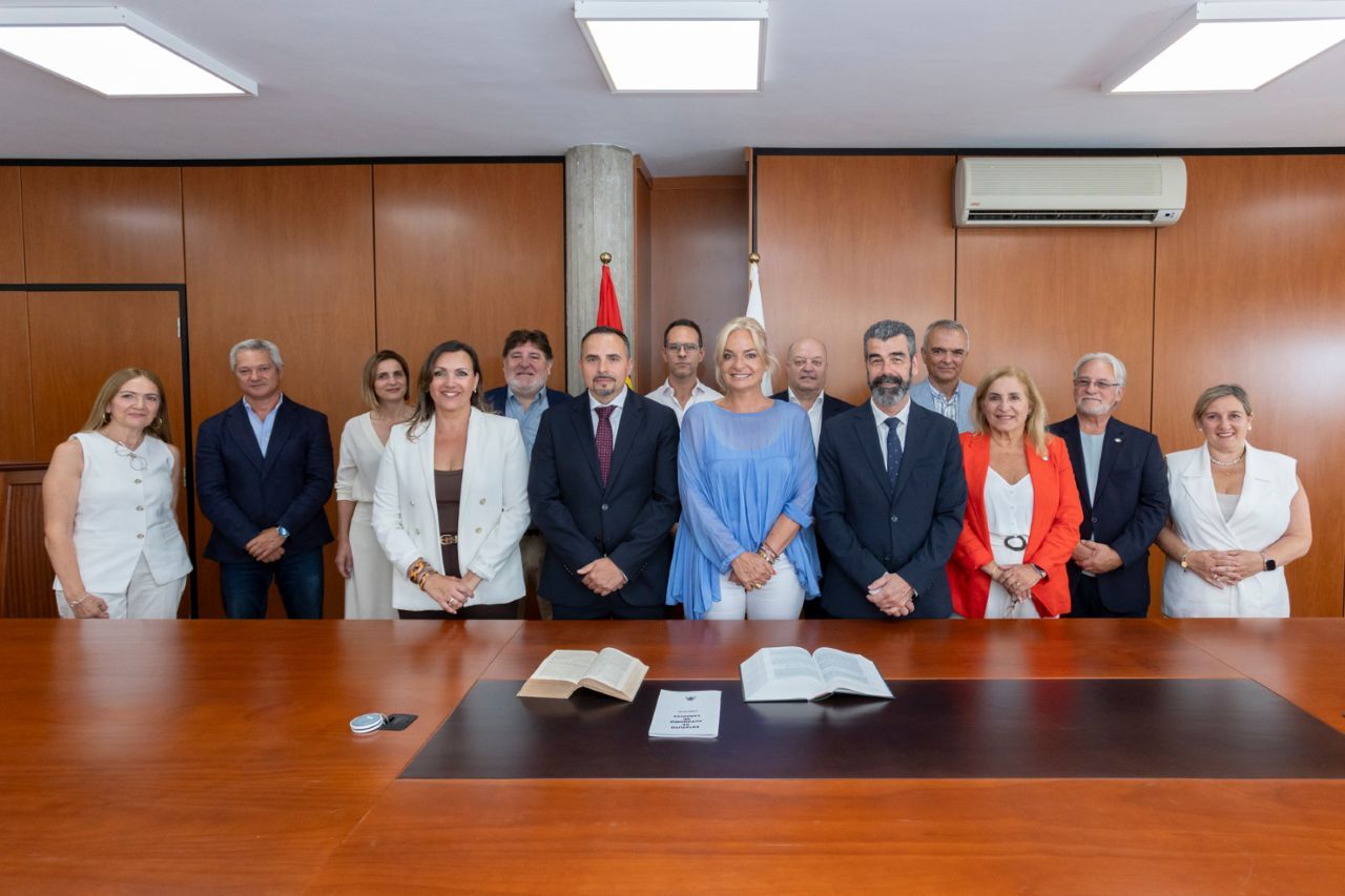Foto de familia de los cargos directivos de la Consejería de Sanidad.