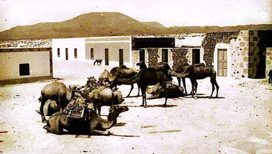 Historical image of the current municipality of Puerto del Rosario.