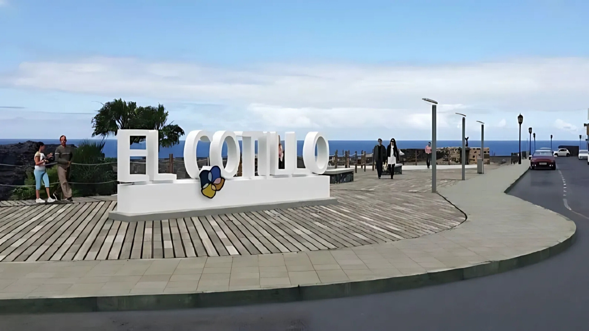 Infografía del paseo marítimo de El Cotillo
