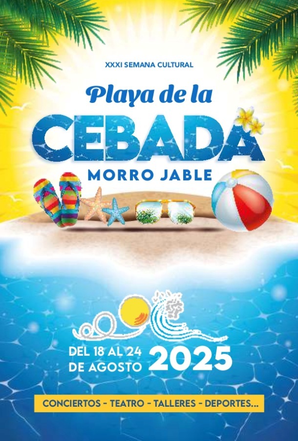 Portada de la 31 Semana Cultural Playa de La Cebada.