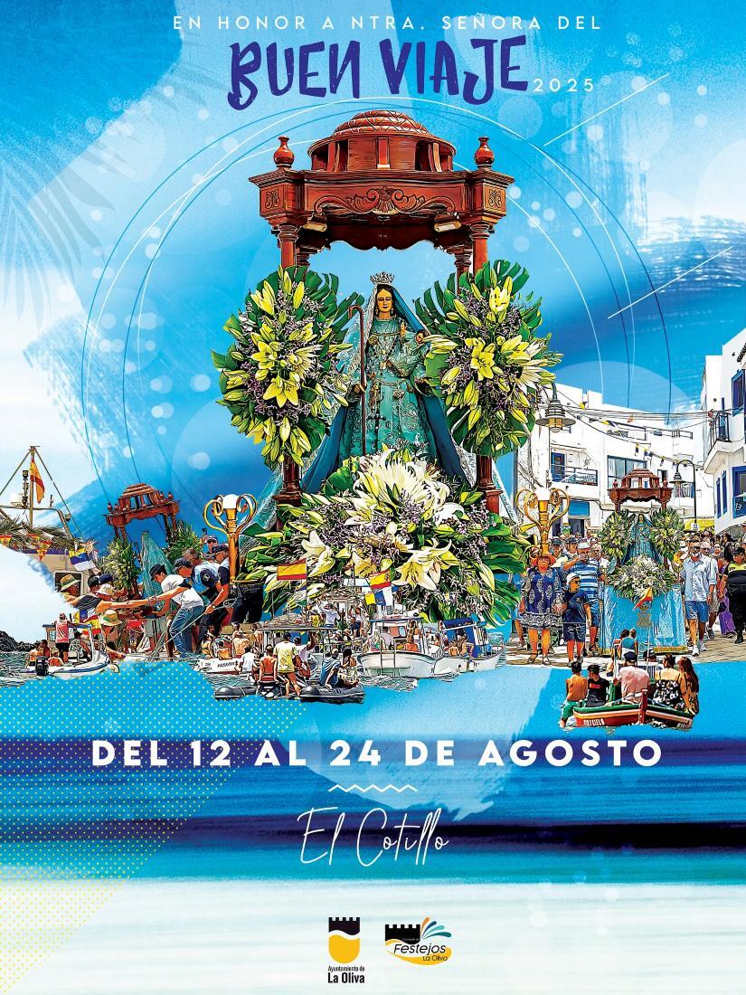 Cartel de las Fiestas de El Cotillo 2025.